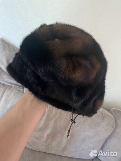 Шапка берет норковая женская