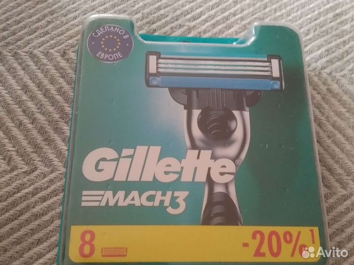 3к5. Gillette Mach3 8шт