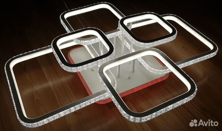 Светодиодная люстра 8019/6 WHT