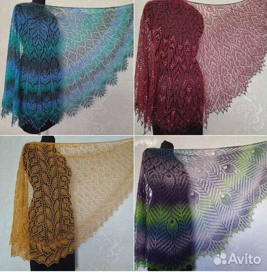 Шаль ручной работы