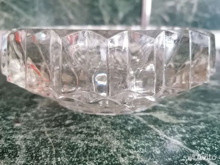 Ваза конфетница хрусталь