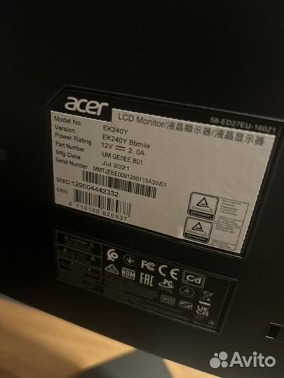 Монитор Acer EK240Y 23.8