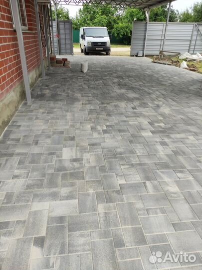Тротуарная плитка брусчатка от завода