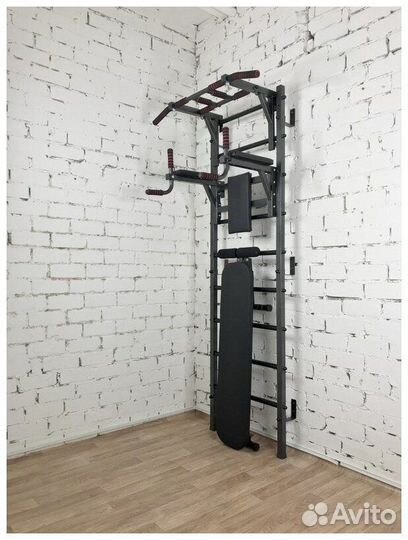 Шведская стенка + турник + брусья + скамья