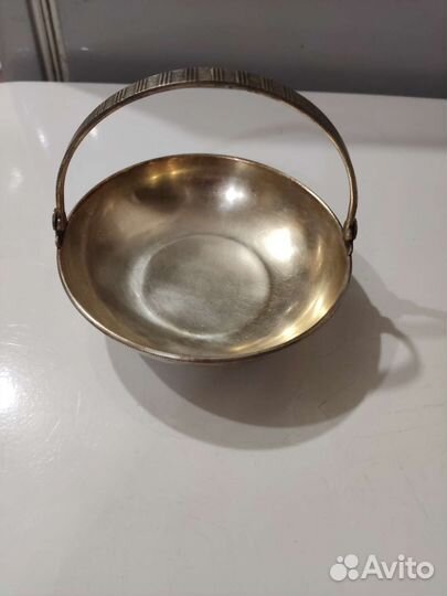 Конфетница мельхиор СССР