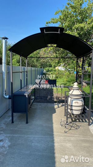 Мангал с крышей