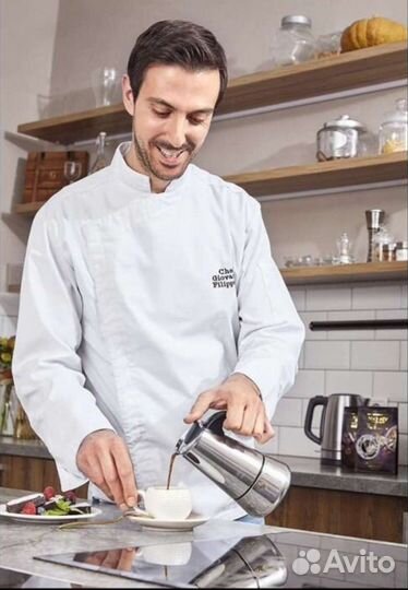 Гейзерная кофеварка новая