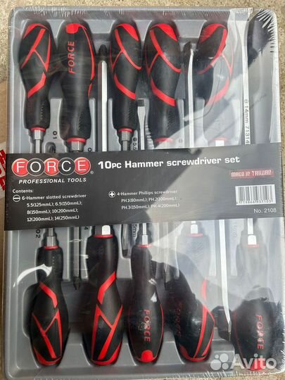 Набор отверток force 2108