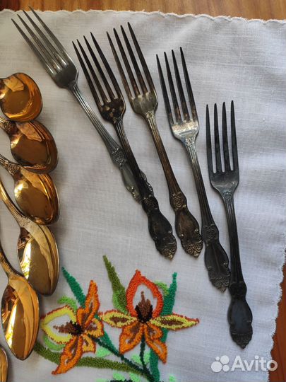 Ложки десертные мельхиор