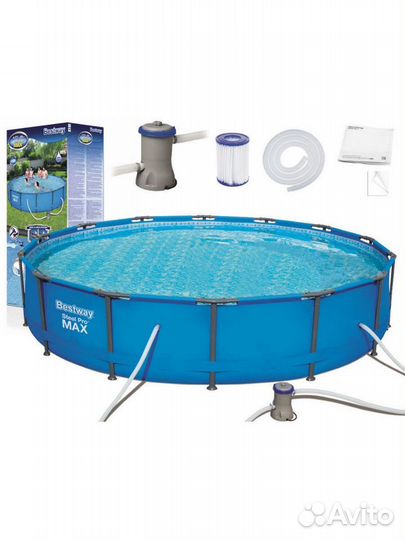 Каркасный бассейн 305 х 100 фильтр-насосом 58381