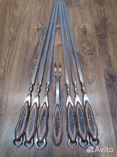 Набор шампуров из пищевой нержавеющей стали