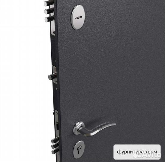 Дверь входная металлическая с зеркалом