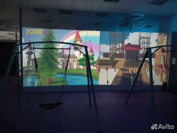 Интерактивные световые проекционные Качели