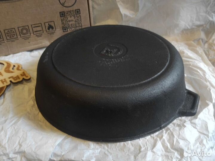 Сковорода чугунная 26*6см