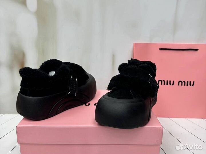 Кеды зимние женские miu натуральные (36-40)