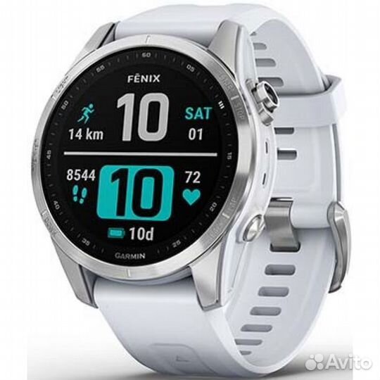 Garmin Fenix 7s Silver With Whitestone Band