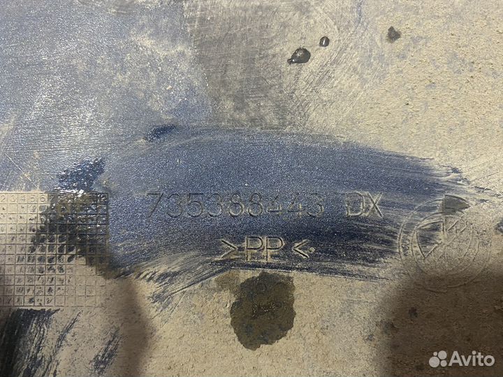 Накладка заднего бампера правая Fiat Doblo