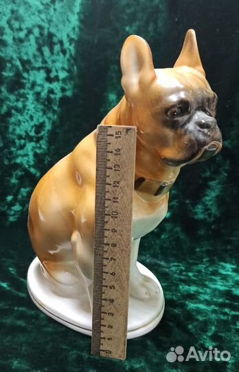 Из СССР статуэтка Собака Боксер лфз
