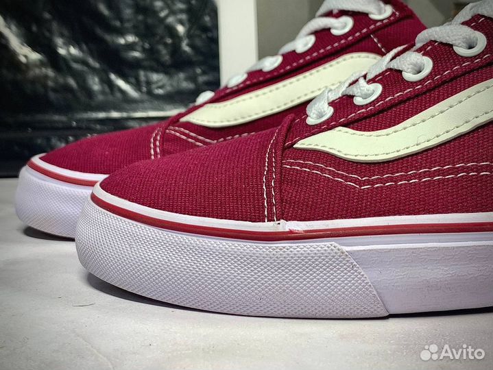 Кеды мужские vans красные