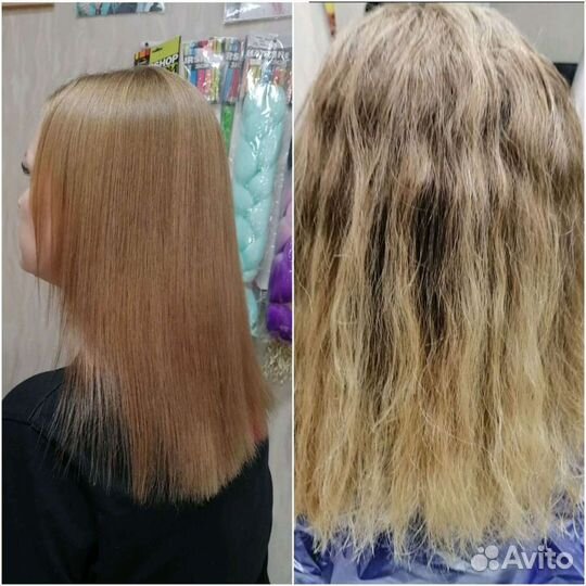 Нанопластика волос, окрашивание, стрижки