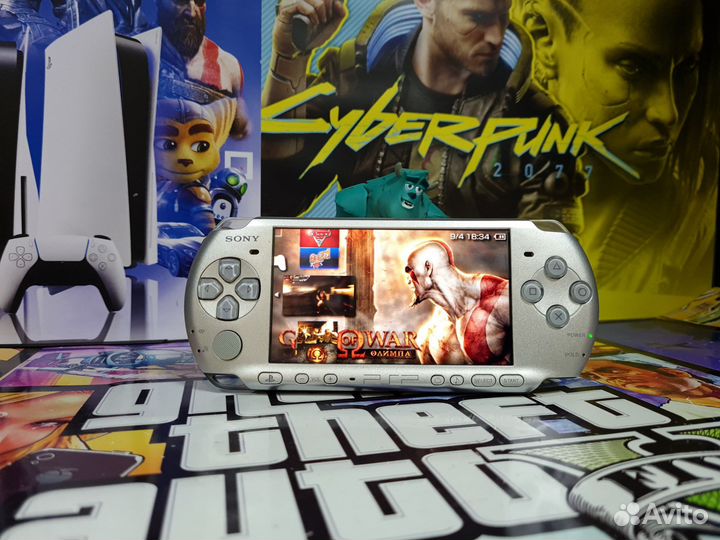 Sony PSP 3008 Silver 200+ Игр