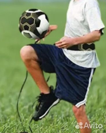 Футбольный тренажер для отработки, мяч на резинке
