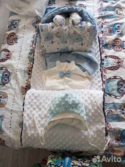 Конверт на выписку для мальчика осень-зима