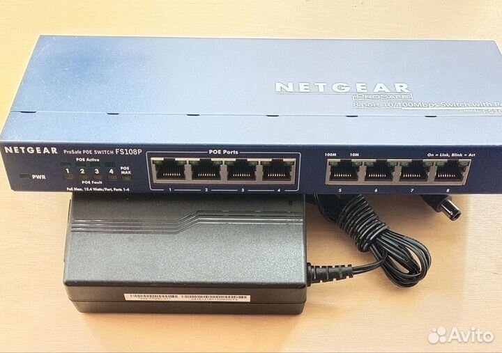 Сетевой коммутатор POE Switch netgear