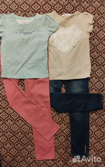 Одежда для девочки пакетом 4, 5, 6 лет