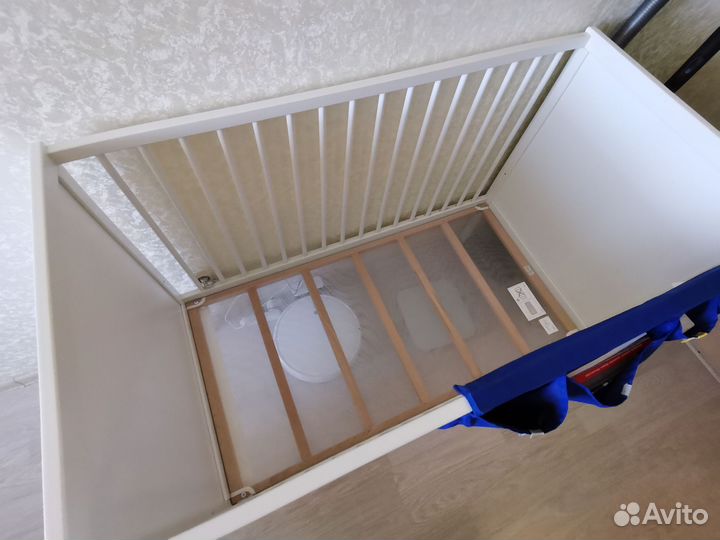 Детская кроватка IKEA (Солгуль) + матрас