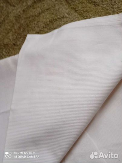 Ткань белая х/б, плотная дл. 3 м шир. 80 см костюм