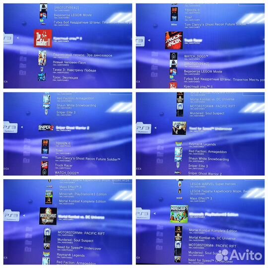 PS3 Super slim 500GB Редкая Blue/Прошитая /40+ Игр