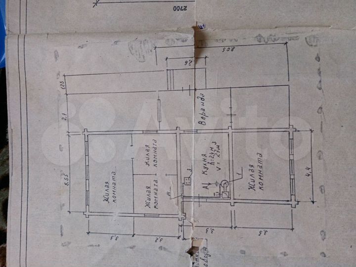 Дом 68,9 м² на участке 9,6 сот.
