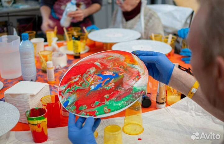 Корпоративный мастер класс по рисованию