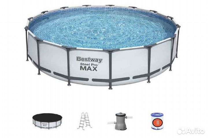 Каркасный бассейн 366х76,457х122