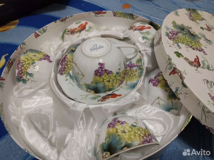 Сервиз чайный тонкий фарфор, на 6 персон