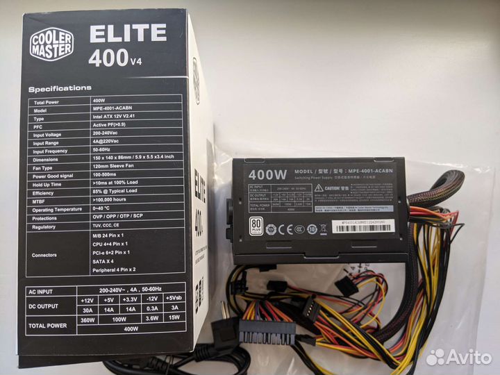 Cooler Master Elite 400wt v4 80+
