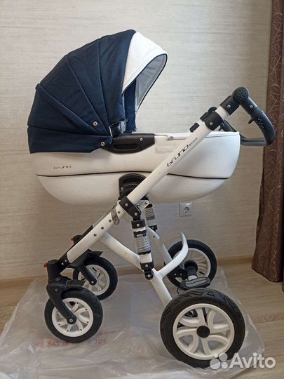 Коляска riko bruno ecco 2в1 (+автолюлька, вкладыш)