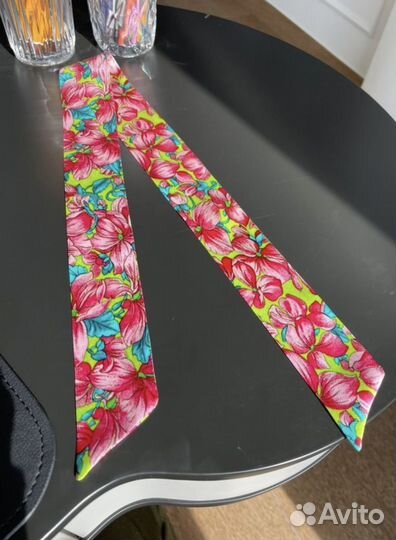 Шёлковая лента авторская Ольги Чебыкиной