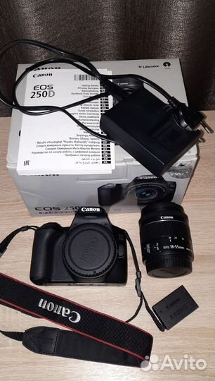 Фотоаппарат зеркальный Canon EOS 250D EF-S 18-55 I