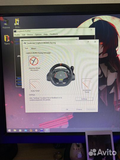 Игровой руль logitech momo