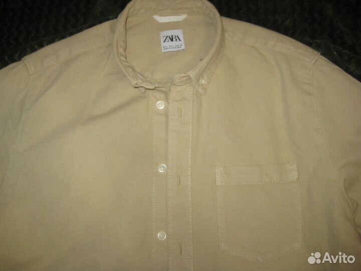 Классная плотная рубашка-куртка Zara Европа р. 48