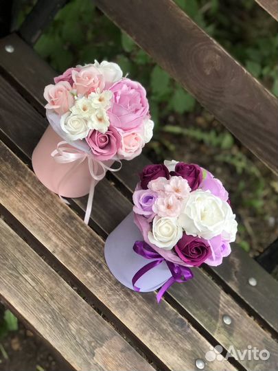 Букет с пионом (сакура, розы)