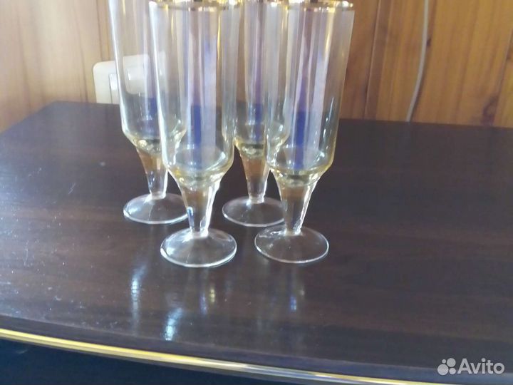 Фужеры цветное стекло СССР