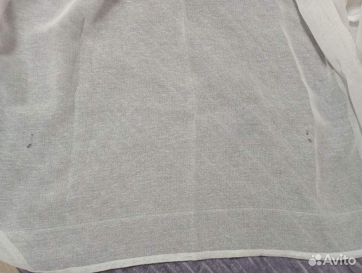 Тюль белая органза бу