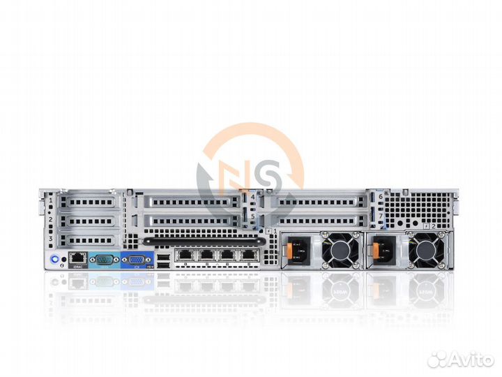 Сервер dell R720 16SFF 2x E5-2670 64GB 750W