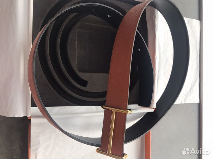 Ремень двухсторонний мужской hermes оригинал