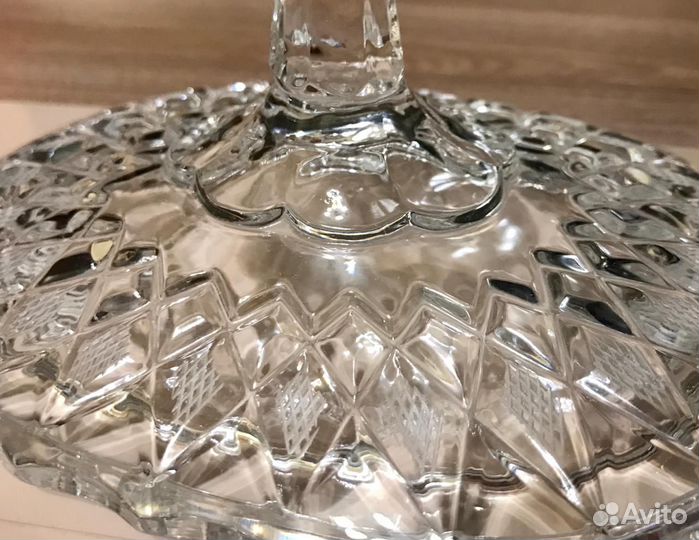 Конфетницы с Крышкой. Хрусталь. Богемия