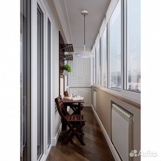 Холодное остекление балконов под ключ