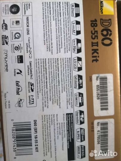 Зеркальный фотоаппарат nicon d60